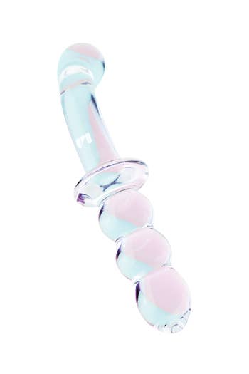 Glass double-ended dildo