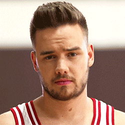 A concerned Liam Payne looks directly into the camera