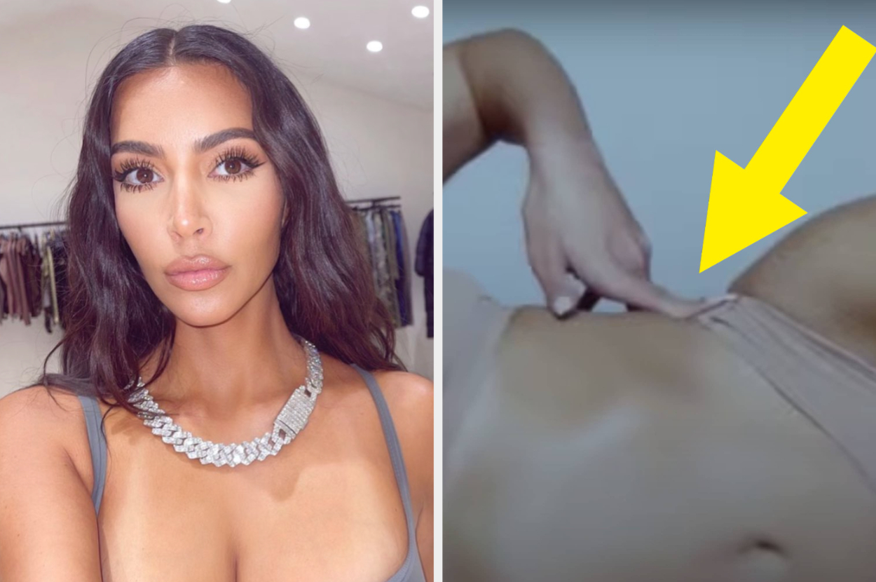 Kim Kardashian didn't retouch her waist in Skims ad