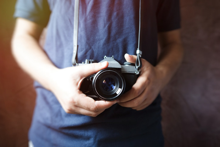 man with camera