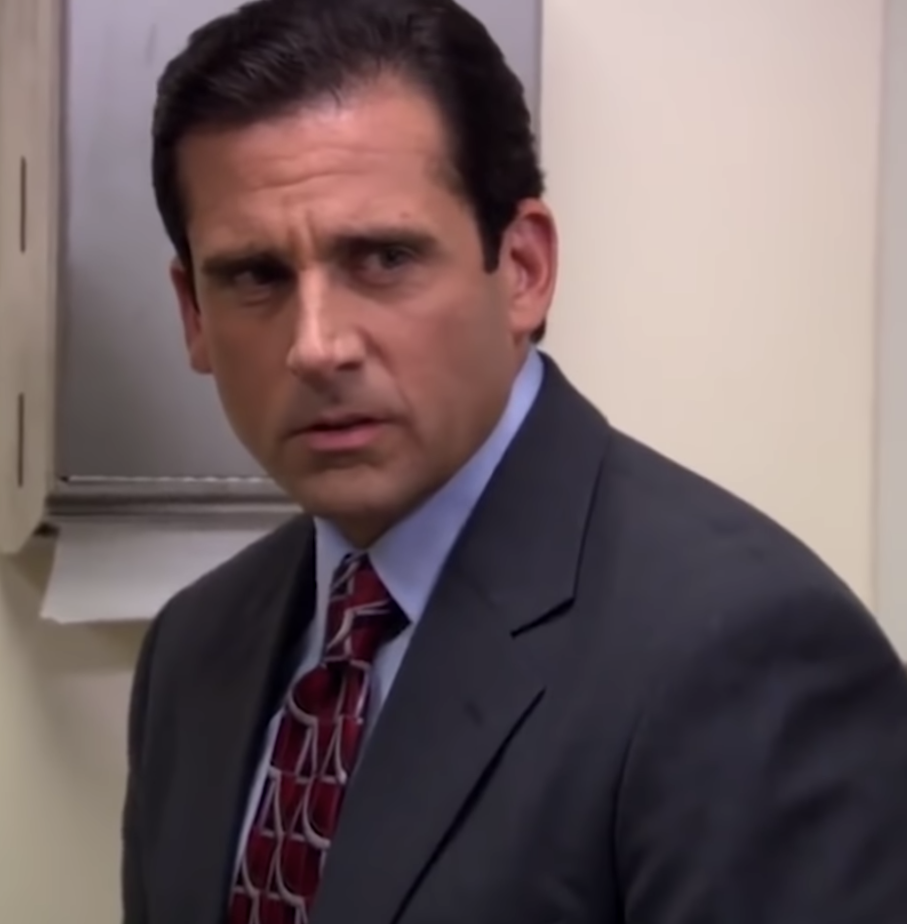 Annoyed Michael Scott