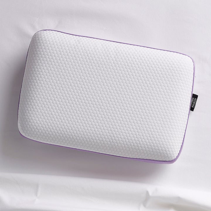 A top-down view of the memory foam pillow