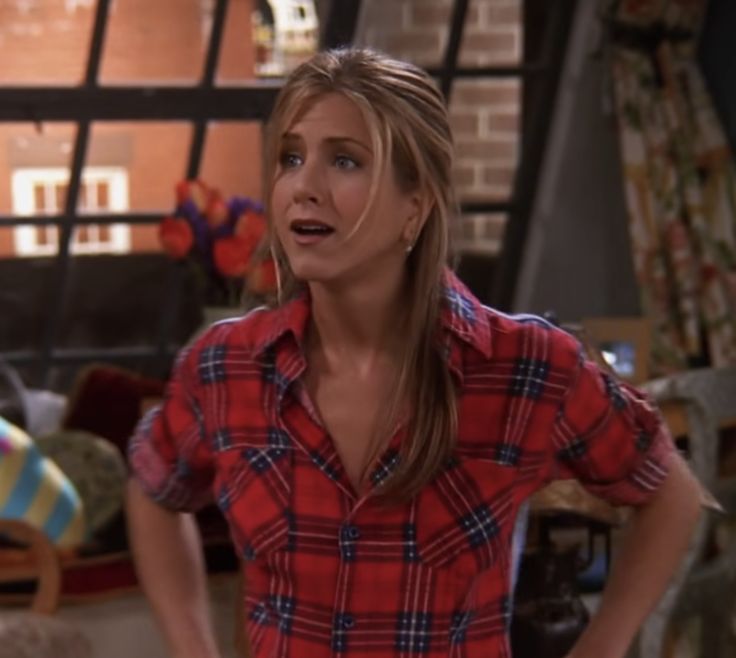 Shocked and annoyed Rachel Green