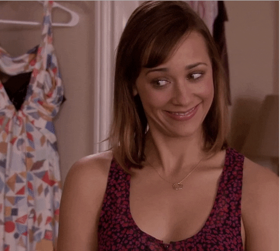 Cringing Rashida Jones