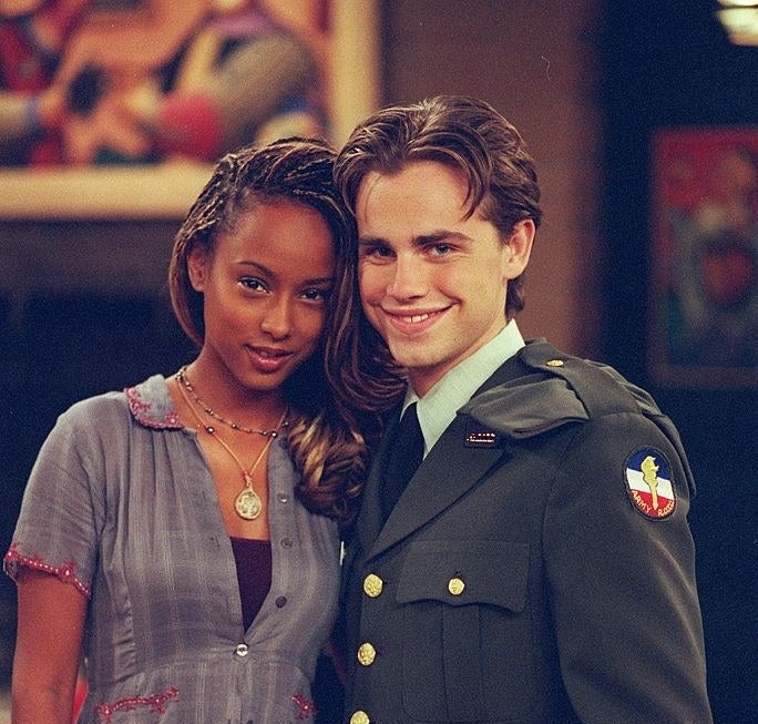 Photo of Trina McGee and Rider Strong from &quot;Boy Meets World&quot;