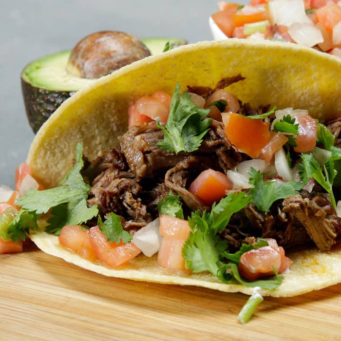 Slow Cooker Barbacoa-Style Beef Tacos
