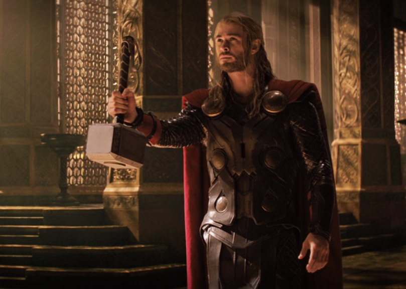 Thor holding Mjolnir