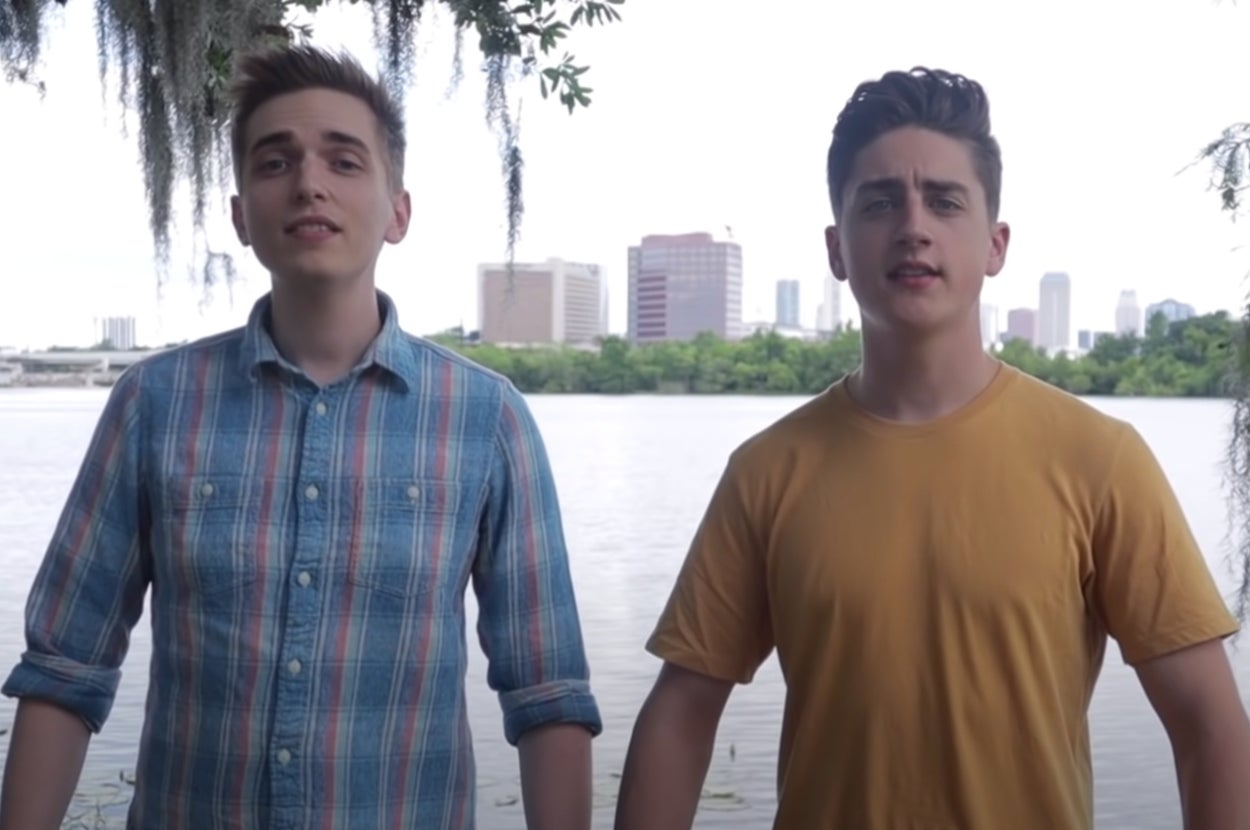 Drew Gooden and Danny Gonzalez in the "We Are Not the Same Person" music video