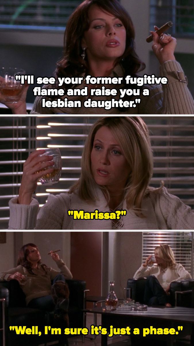 Julie: &quot;I&#x27;ll see your former fugitive flame and raise you a lesbian daughter,&quot; Kirsten: &quot;I&#x27;m sure it&#x27;s just a phase&quot;