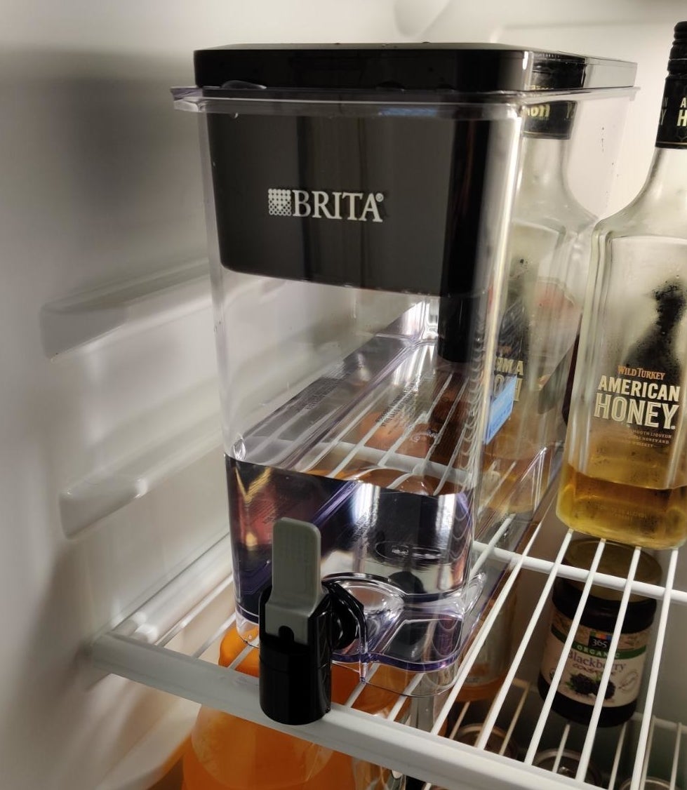Dispenser in reviewer&#x27;s fridge