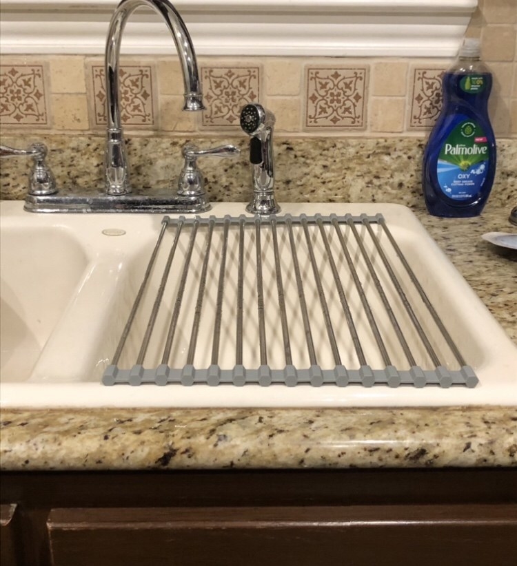 The rack on a reviewer&#x27;s sink