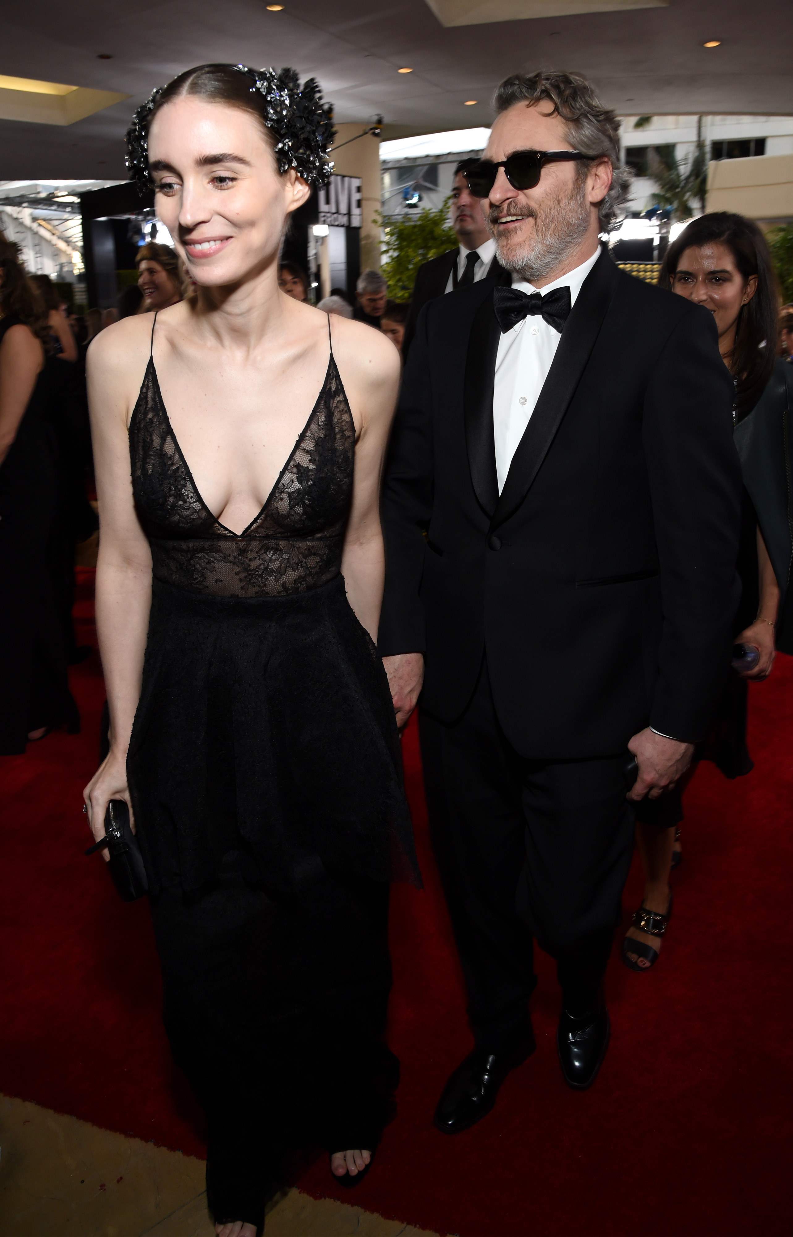 Mara and Phoenix on the red carpet at the Golden Globes in 2020