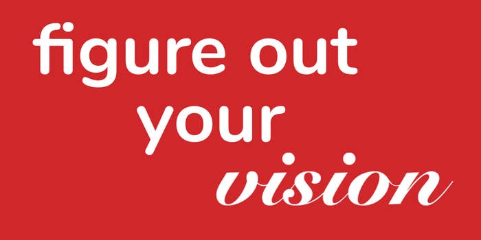 figure out your vision