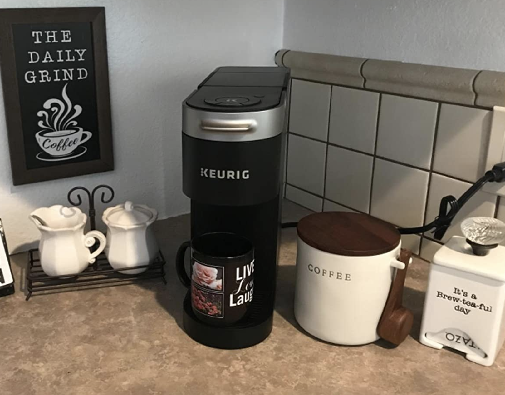 reviewer photo of the keurig on a counter