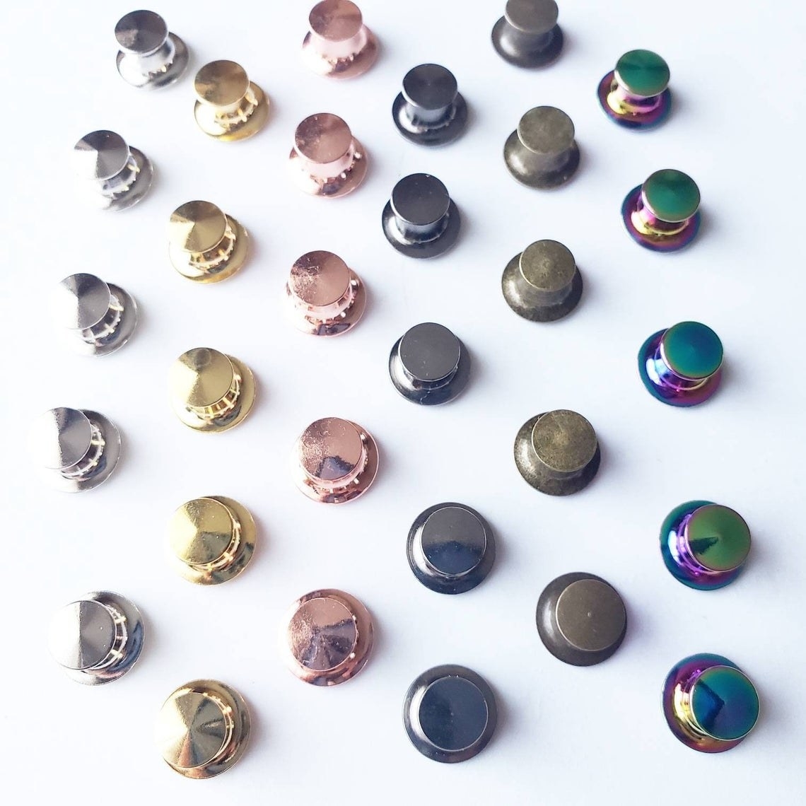 round pin backs