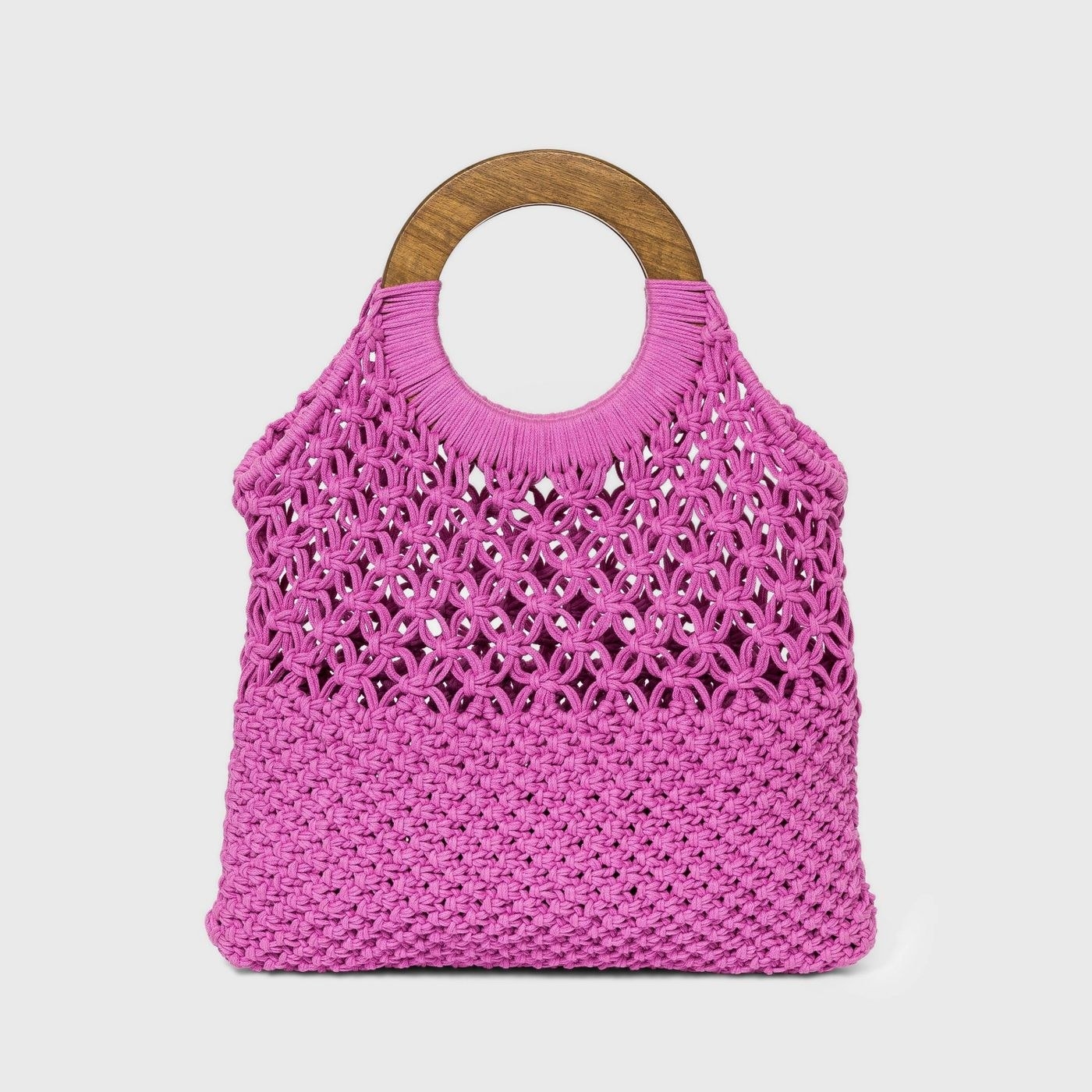 the pink straw bag