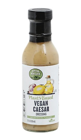 A bottle of caesar salad dressing