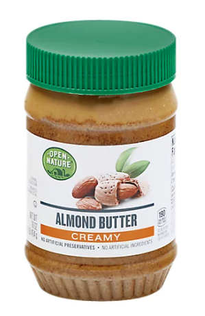 A jar of almond butter