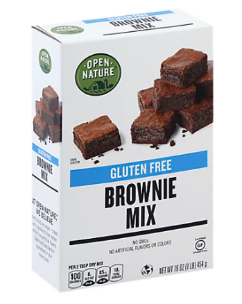 A box of brownie mix