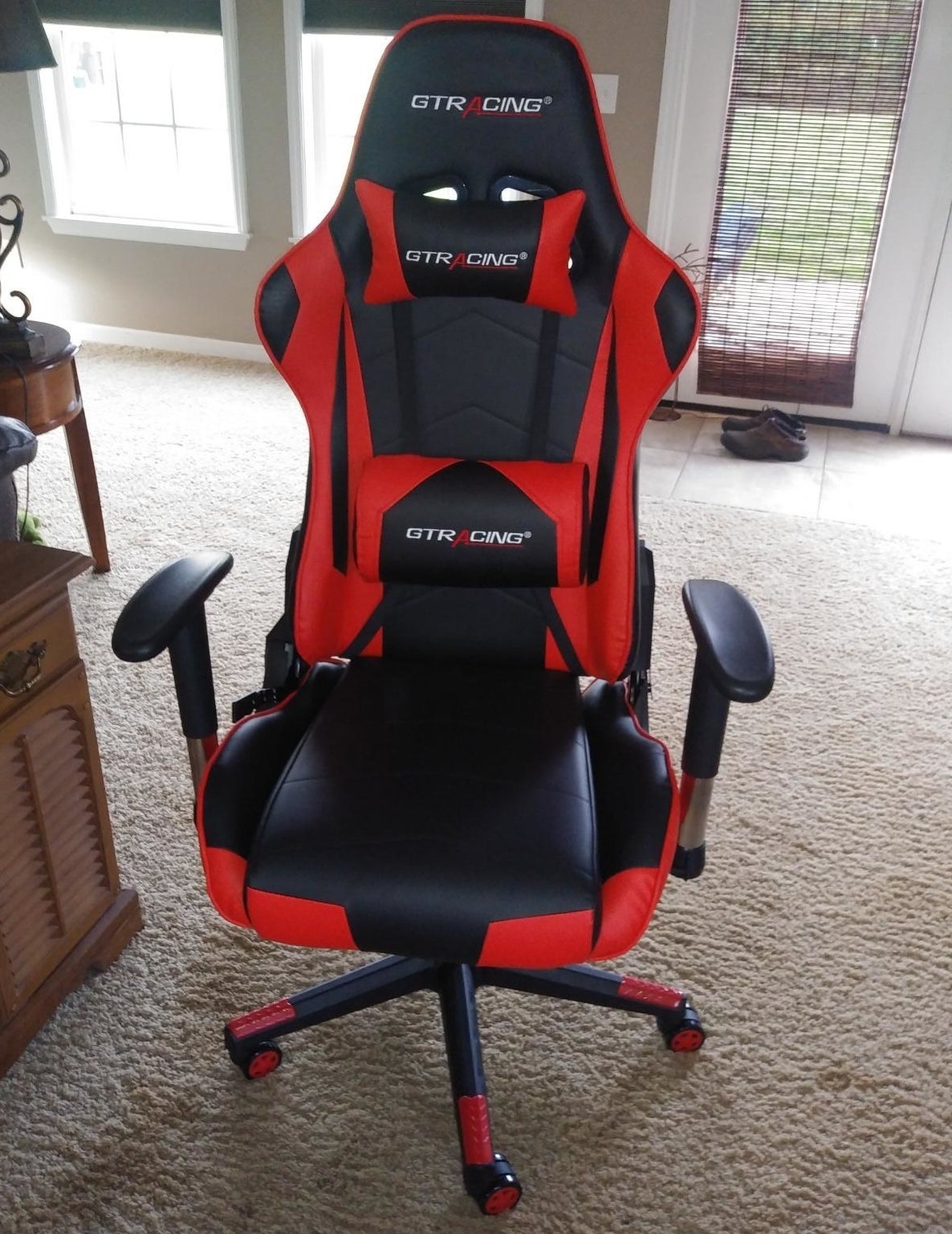 Red and black gaming chair