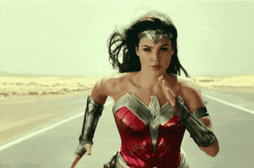 Gal Gadot runs in flawless hair and makeup in &quot;Wonder Woman 1984&quot;