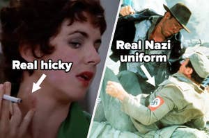 Rizzo with a real hicky in Grease and soldier in a real Nazi uniform in Indiana Jones and the Last Crusade