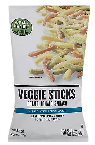 A bag of veggie sticks