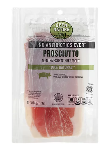 A package of prosciutto
