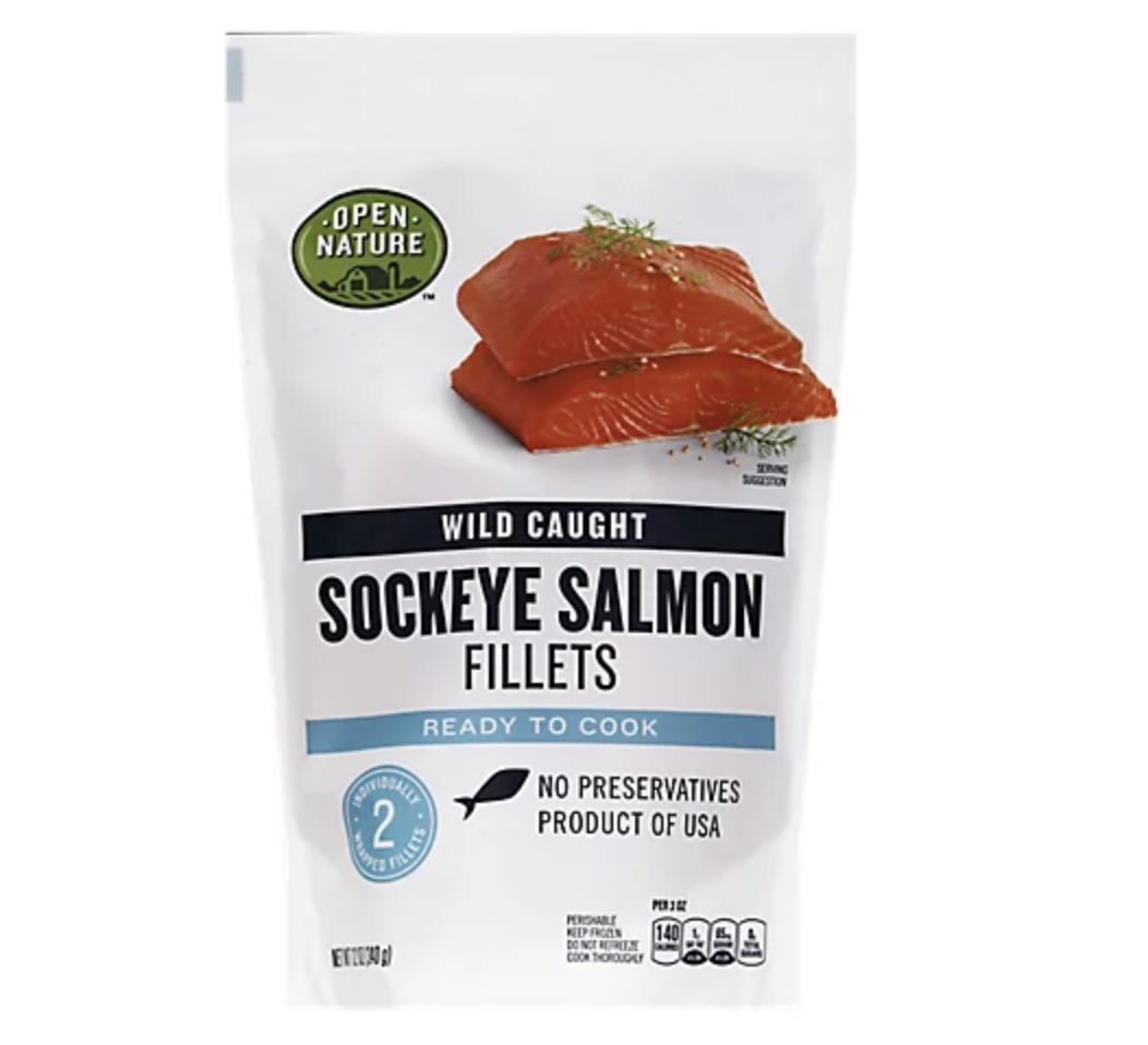 Pack of salmon fillets