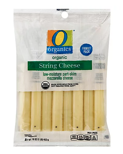A bag of string cheese