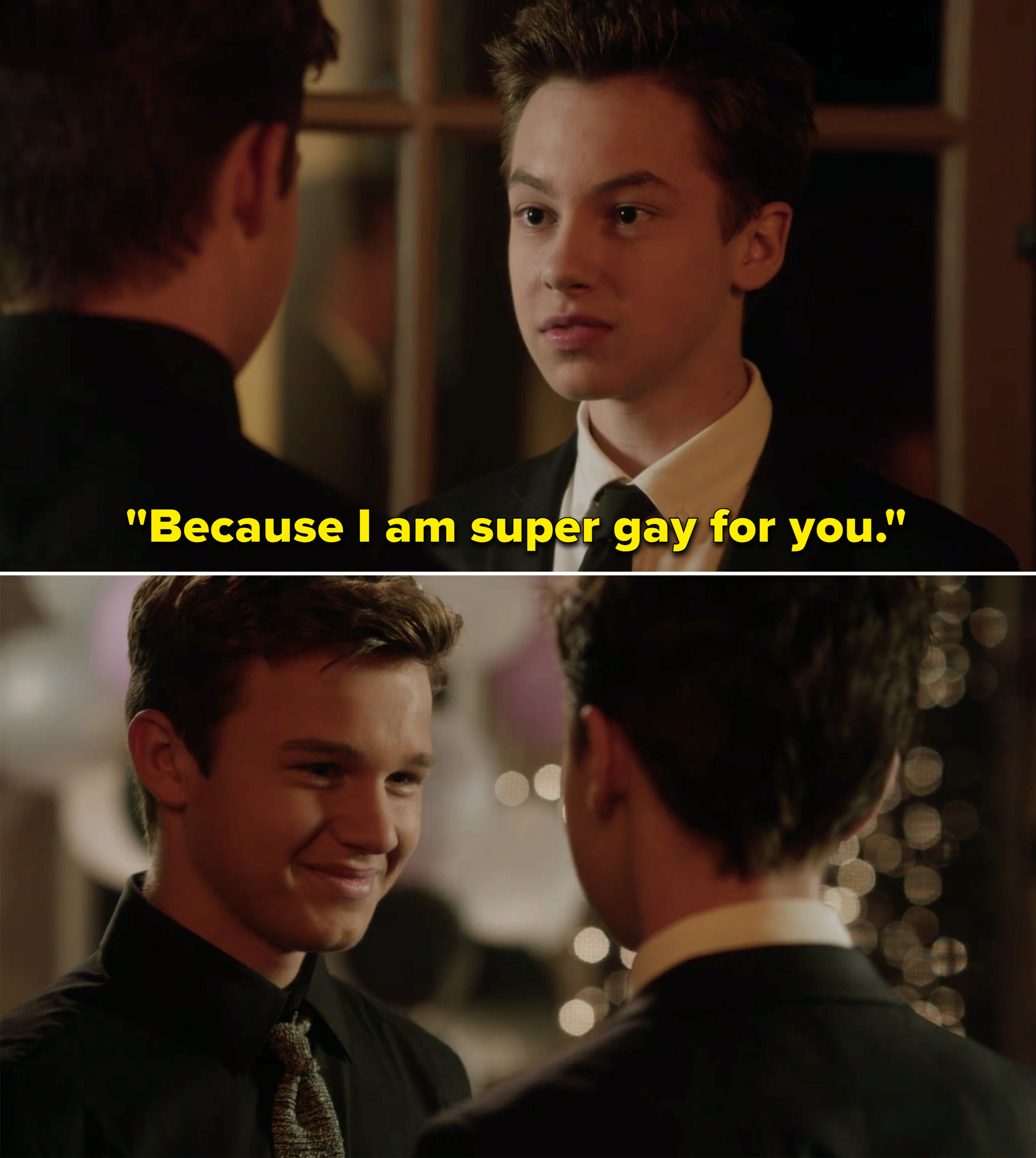 Jude telling Connor, &quot;Because I am super gay for you&quot;