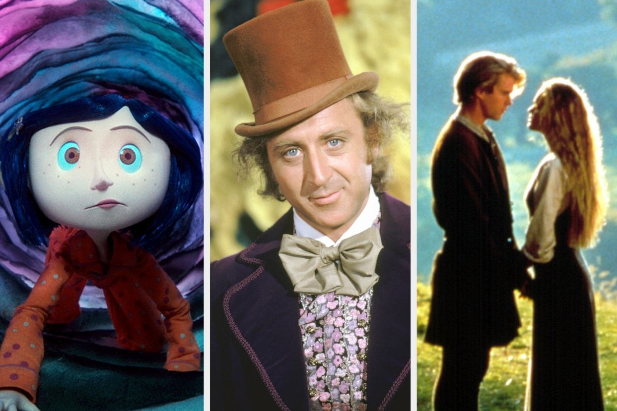 Coraline, Willy Wonka, and Princess Bride 