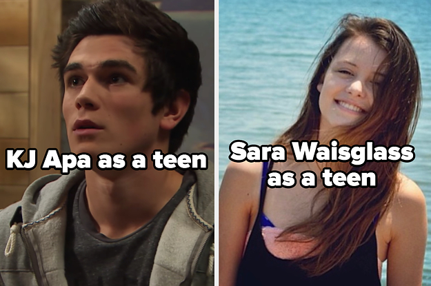 KJ Apa and Sara Waisglass as teens