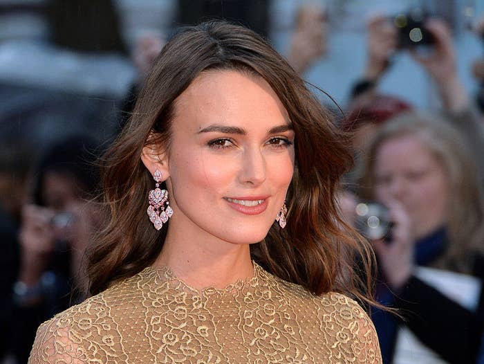 Keira Knightley attends the opening night gala screening of "The Imitation Game"