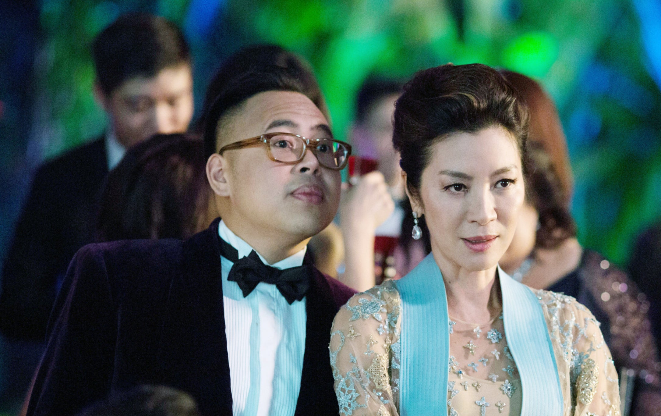 Nico Santos spies over Michelle Yeoh&#x27;s shoulder