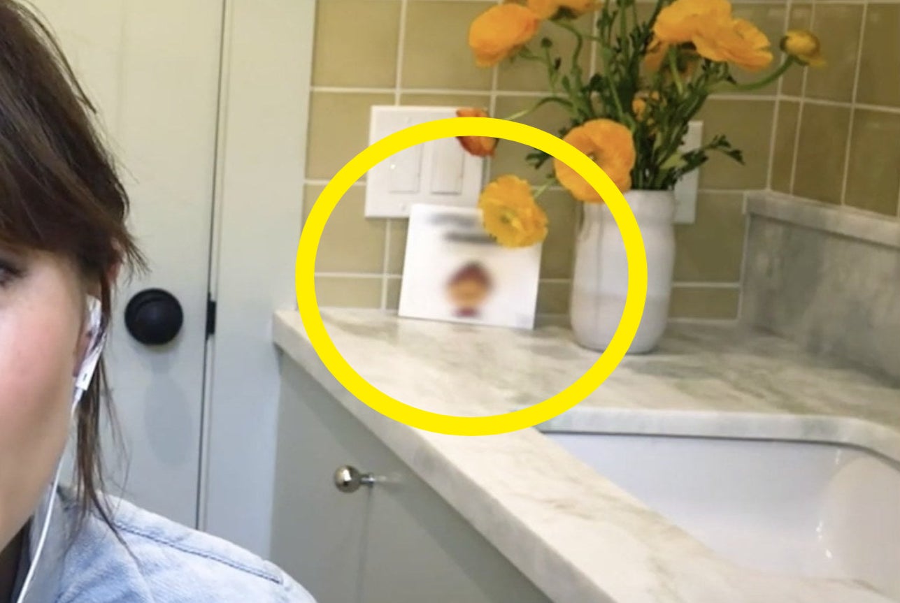A close up of the blurred out book in the background