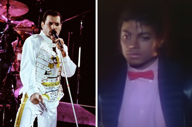 Freddie Mercury and Michael Jackson