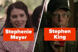 Stephenie Meyer and Stephen King in cameos of their movies