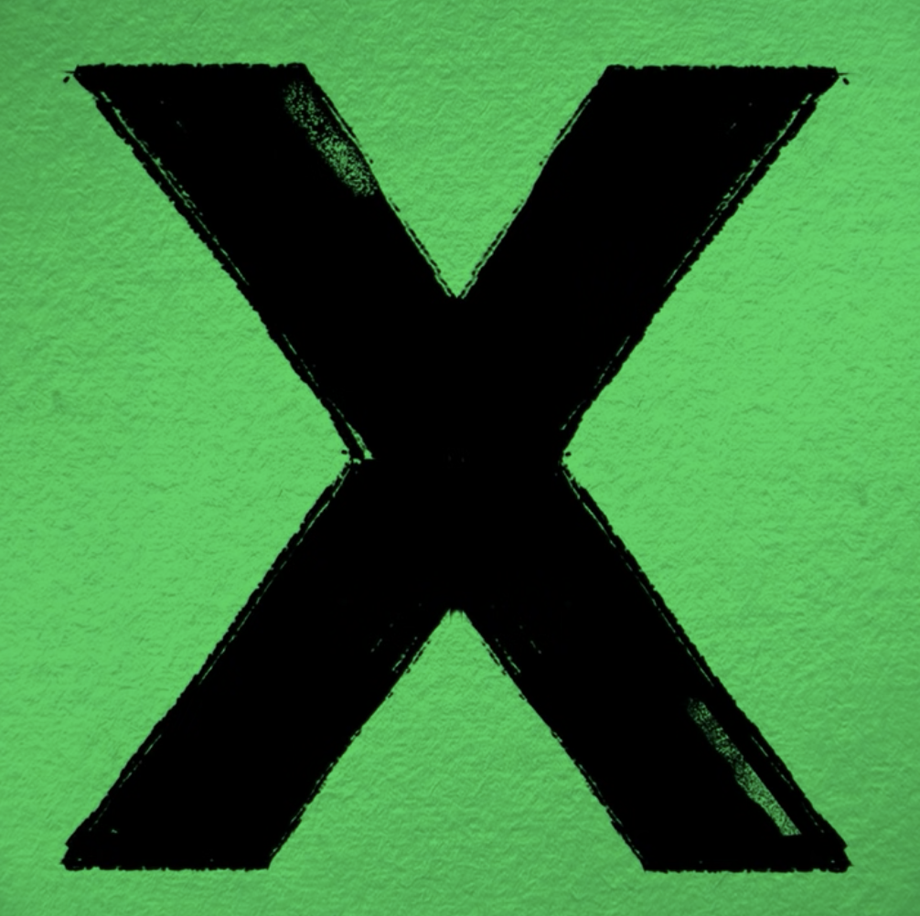 X on a green background 