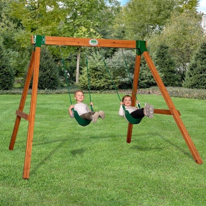 11 Best Wooden Swing Sets For Your Backyard Airspace