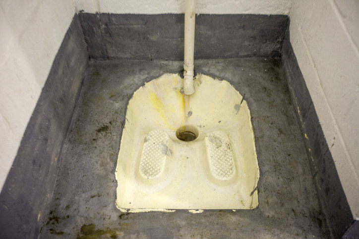 A prison toilet