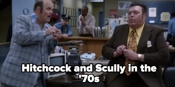 Hitchcock and Sully in the &#x27;70s looking mostly the same