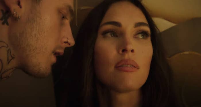 MGK inches closer to Megan in a screenshot from the film