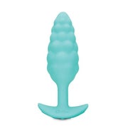 Small light blue butt plug textured with bumps