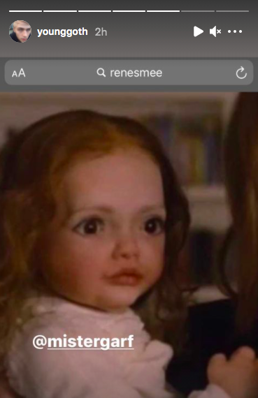 creepy looking image of baby Renesmee 