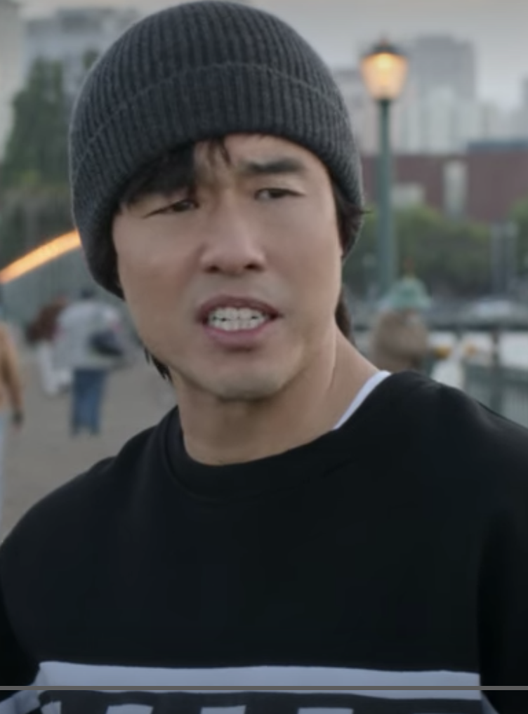 Randall Park in the film dressed as a teenager