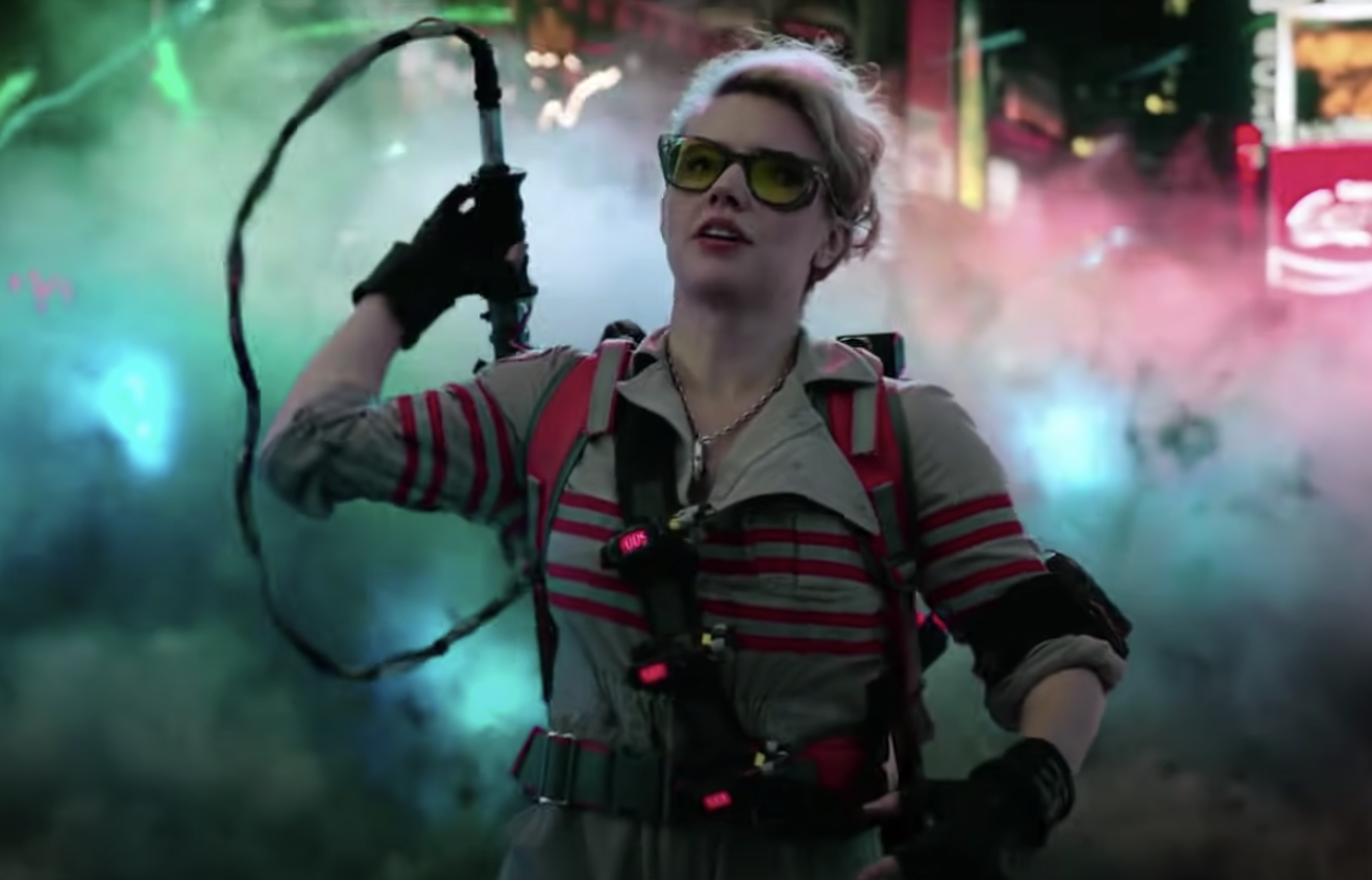 Kate McKinnon in a Ghostbusters uniform 