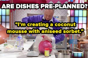 Are dishes on the shows pre-planned?