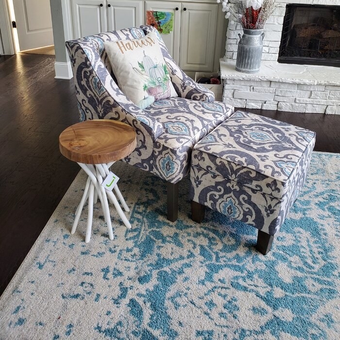 The table in a living room