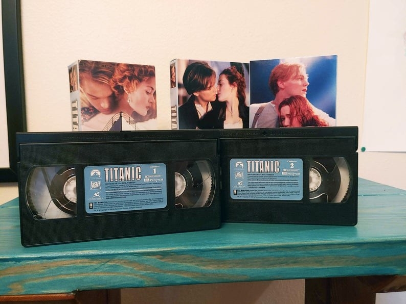 Titanic two VHS tapes